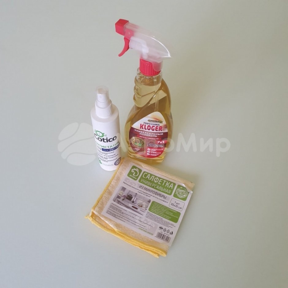 Средства по уходу за Чудо-Шаром из ТПУ с эффектом снега — набор из полироля, антистатика и салфетки