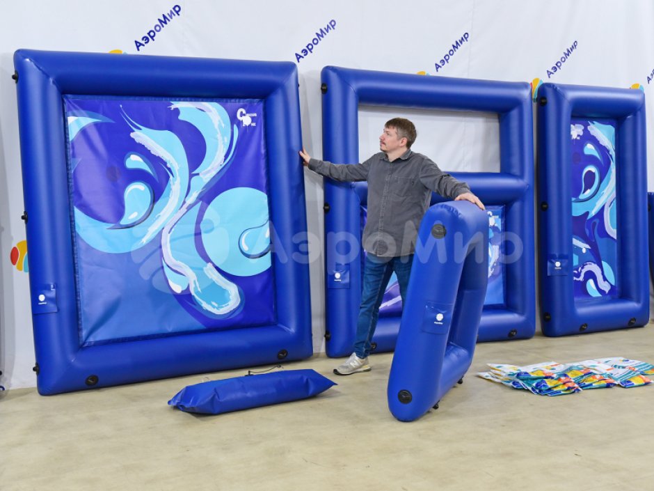 Надувная тактическая фигура Большая стена (High wall) для игры в пейнтбол, нёрф, лазертаг и арчеритаг