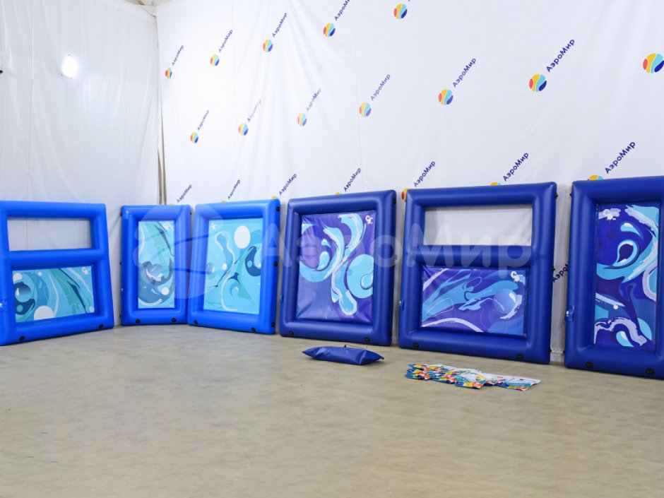 Надувная тактическая фигура Стена малая (Low wall) для игры в пейнтбол, нёрф, лазертаг и арчеритаг