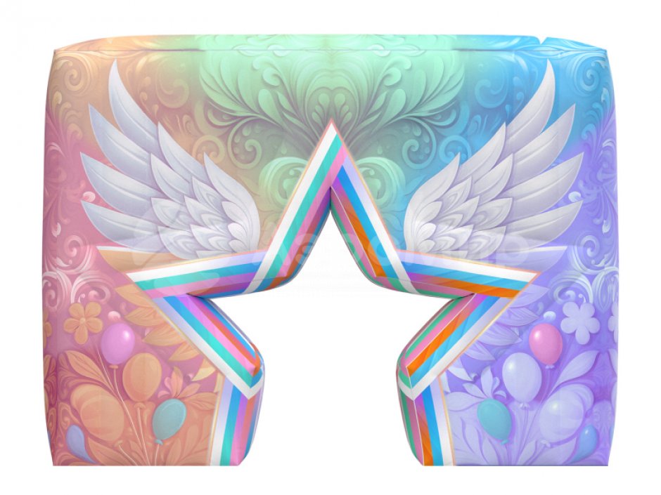 Надувная стена со звездой размеры