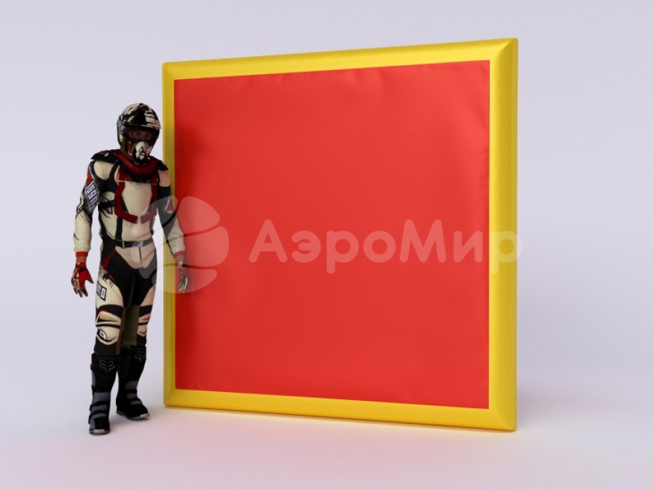 Надувная тактическая фигура Стена большая W (High wall W) для игры в пейнтбол, нёрф, лазертаг и арчеритаг