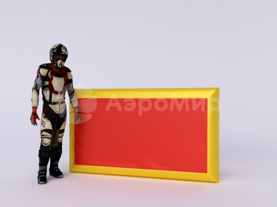 Надувная тактическая фигура Стена малая W (Low wall W) для игры в пейнтбол, нёрф, лазертаг и арчеритаг