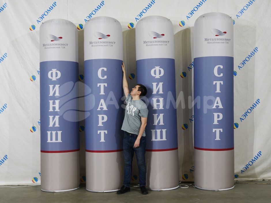 Надувной рекламный столб