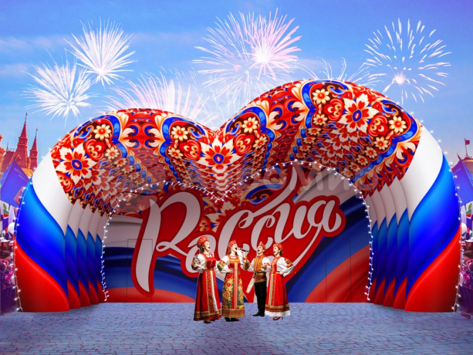 Надувная сцена Сердце