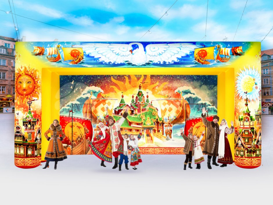 Надувная сцена Сказка