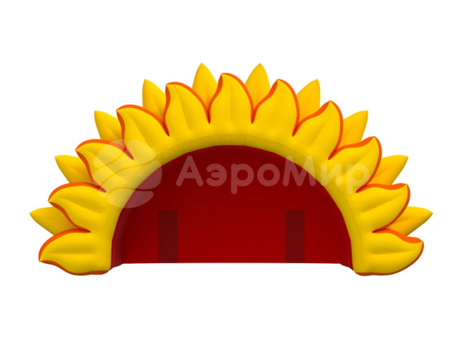 Яркая сцена Солнце для выступлений