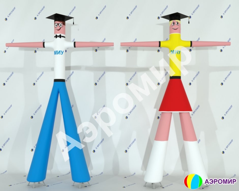 Аэромен — стилизованные фигуры мальчика или девочки