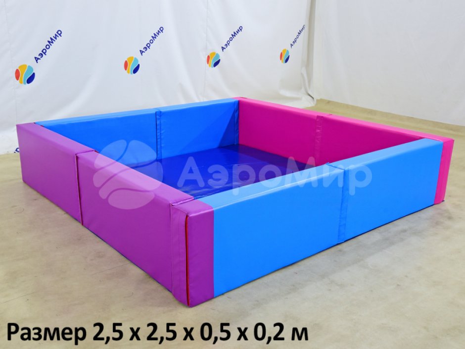  Сухой бассейн квадратный