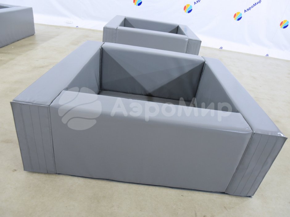  Сухой бассейн квадратный серый
