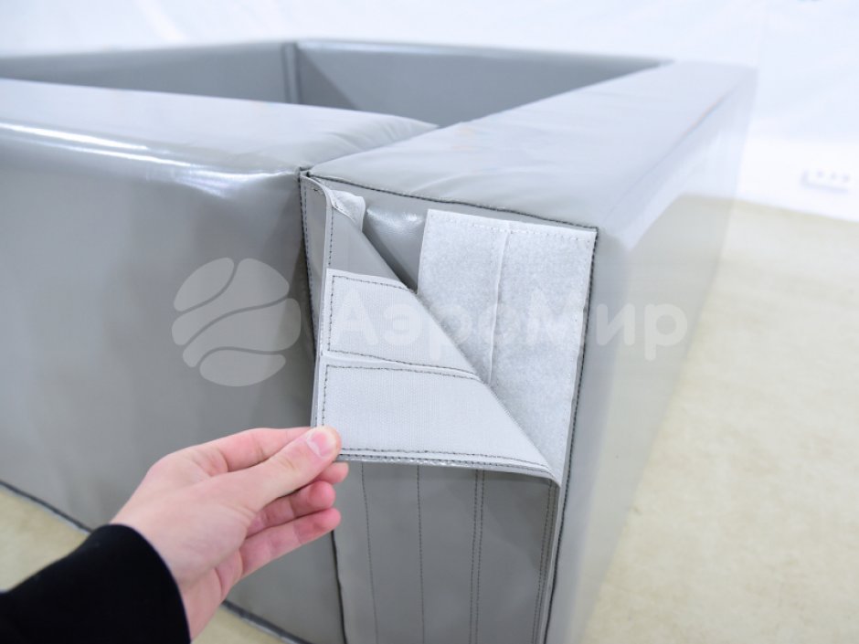  Сухой бассейн квадратный серый