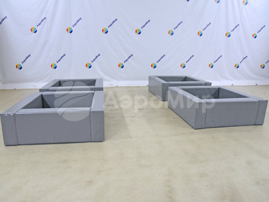  Сухой бассейн квадратный серый