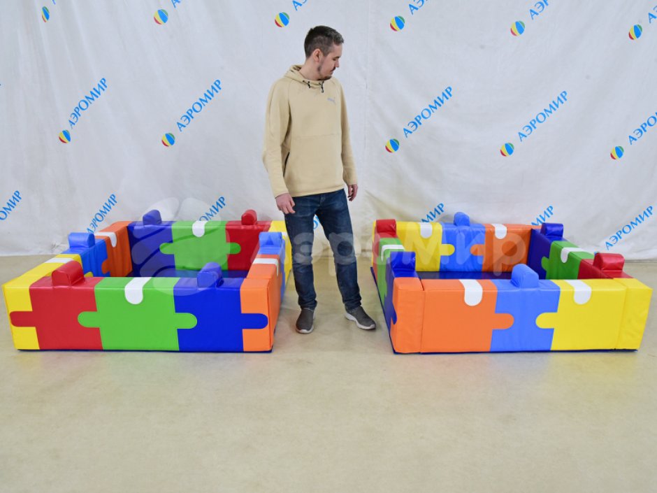 Сухой бассейн «Пазл-2» квадратной формы