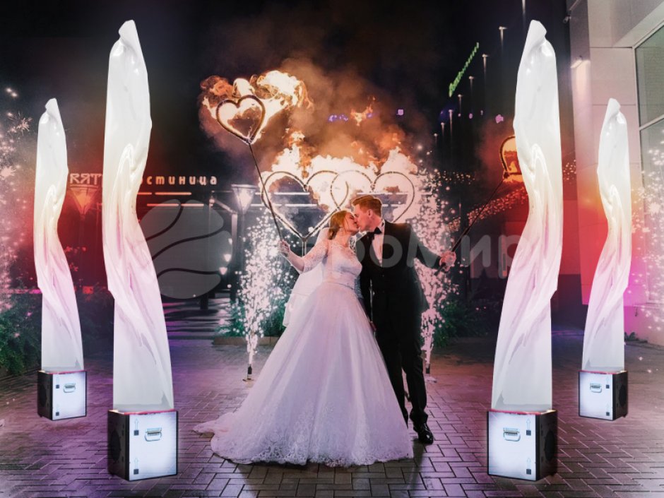 Имитация пламени для свадебных церемоний