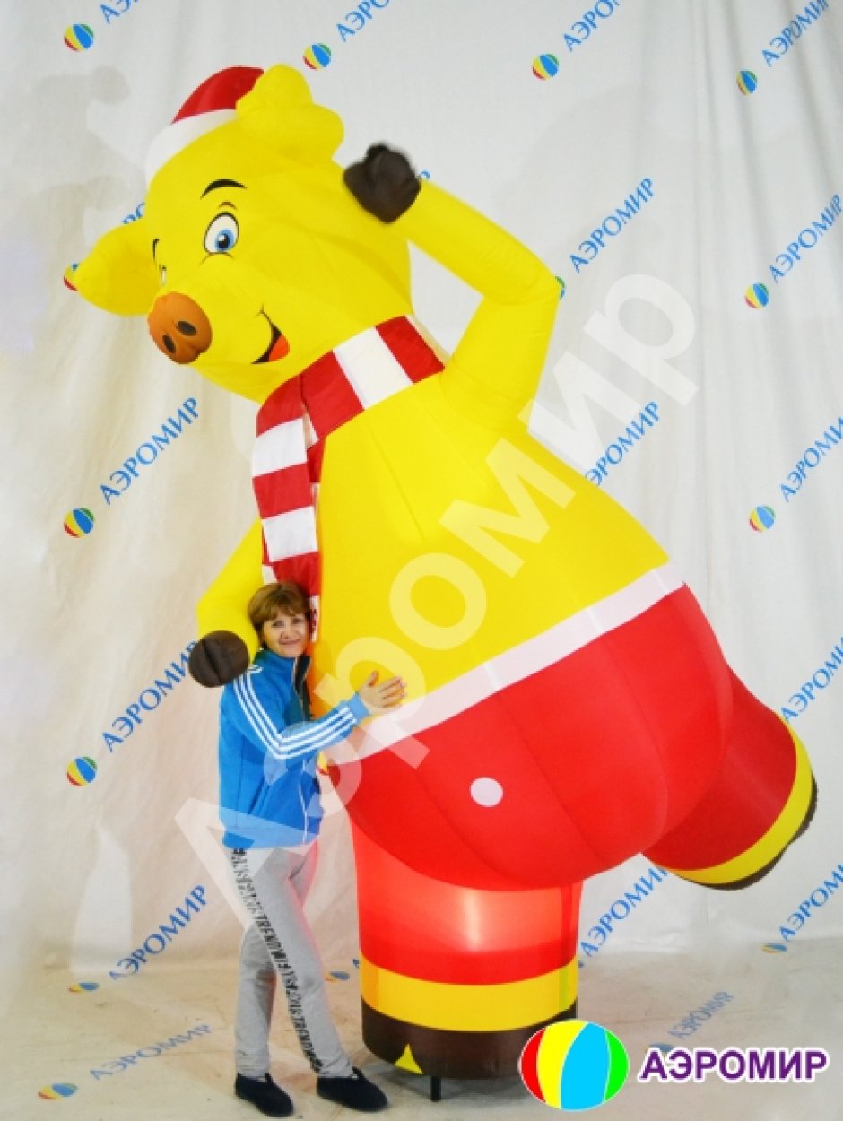 Надувная фигура Свинья <small>с эффектом машущей руки</small>