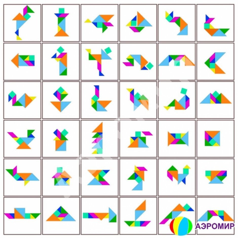 Мягкий конструктор «Танграм-Квадрат»
