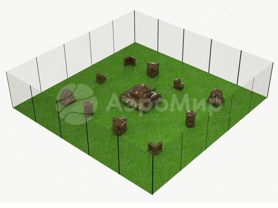 Надувной Танк — для оформления праздника и укрытия в военных играх