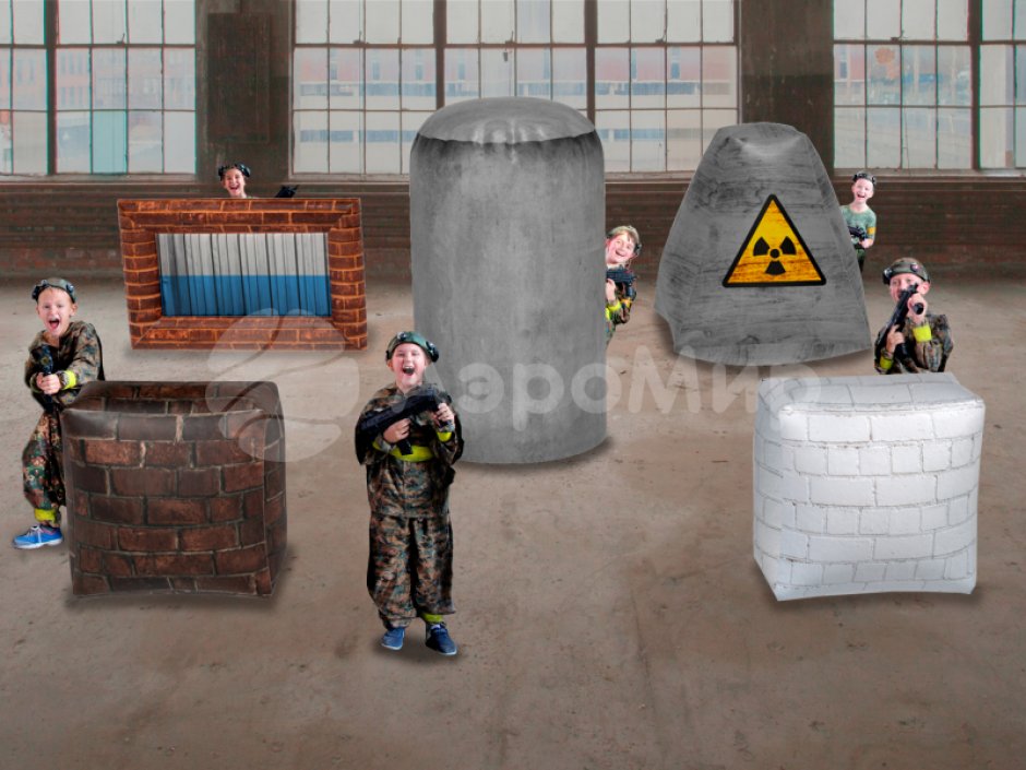 Текстурные фигуры и комплекты — для имитация реквизита и препятствий из компьютерных игр