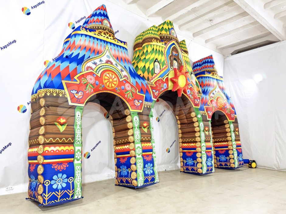 Надувная арка Терем расписной
