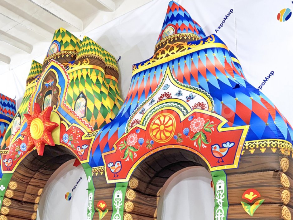 Надувная арка Терем расписной
