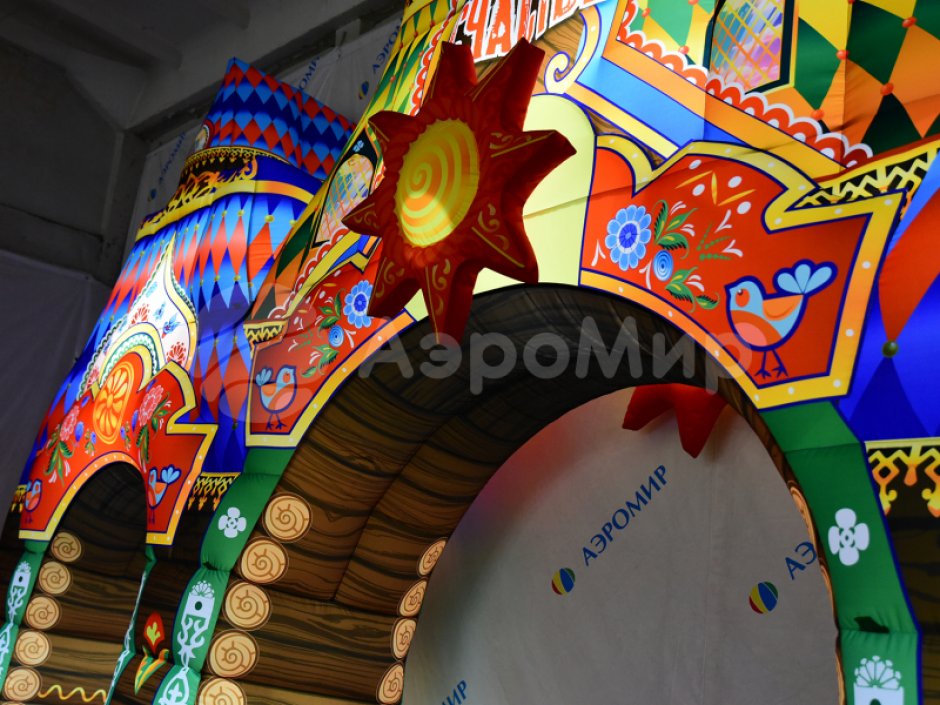 Надувная арка Терем расписной