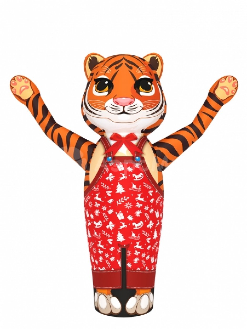 Тигр зазывала — новогодняя фигура с машущей лапой