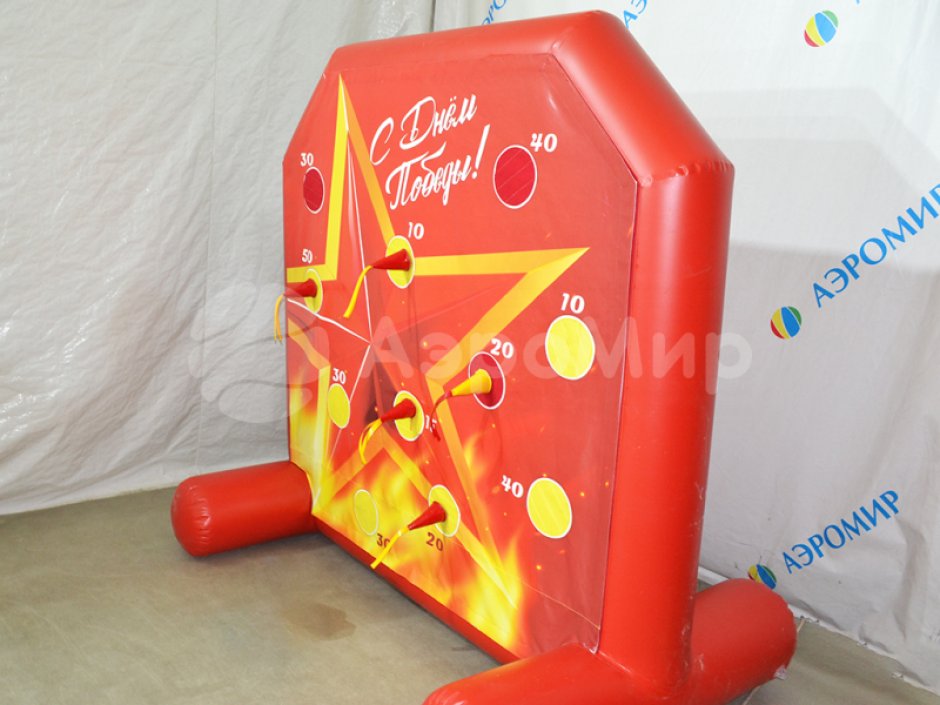 Надувной дартс со сменными баннерами для праздников и мероприятий