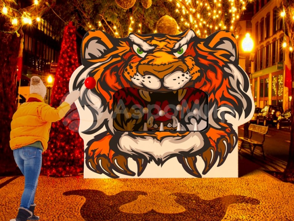 Тигр-Тир — надувной тир с тигриным оскалом