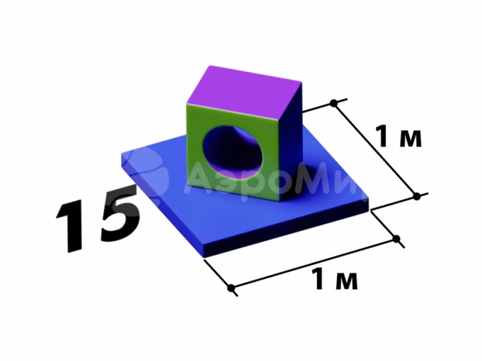 Мягкий игровой модуль Туннель - элемент мягкой полосы