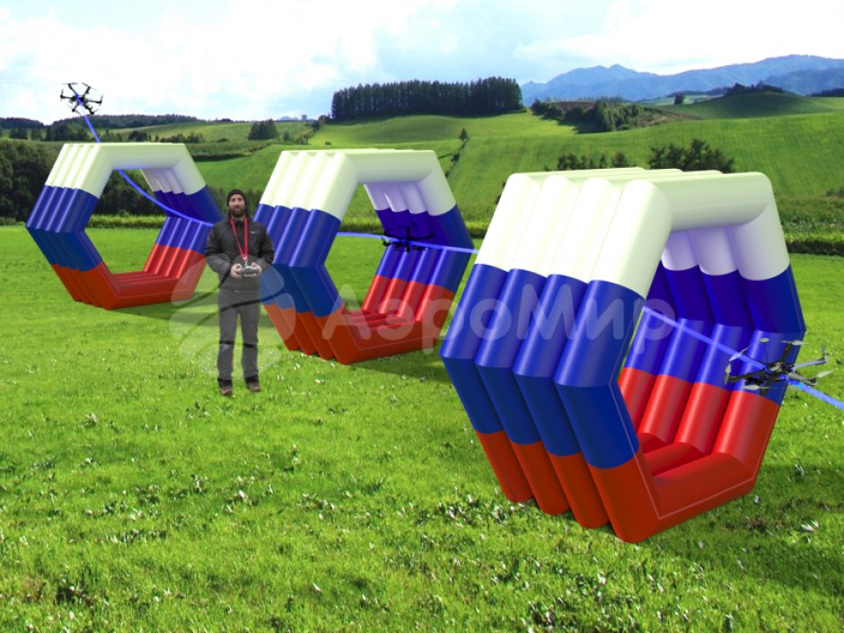 Тоннель шестигранник — для гоночной трассы дронов