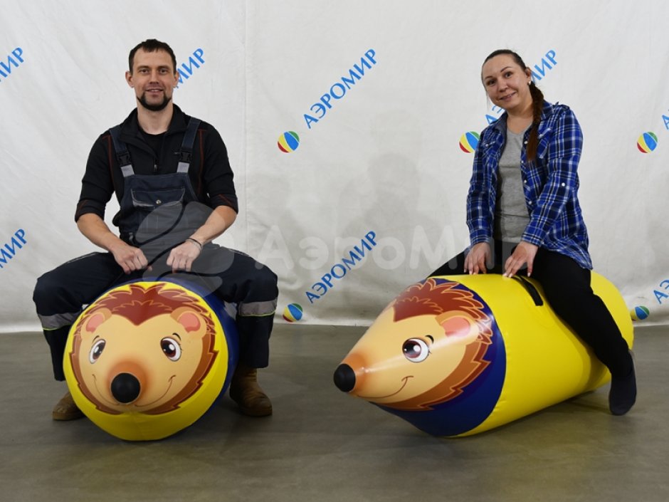 Надувная торпеда Скачки на ёжике — реквизит для эстафет, соревнований и веселых стартов