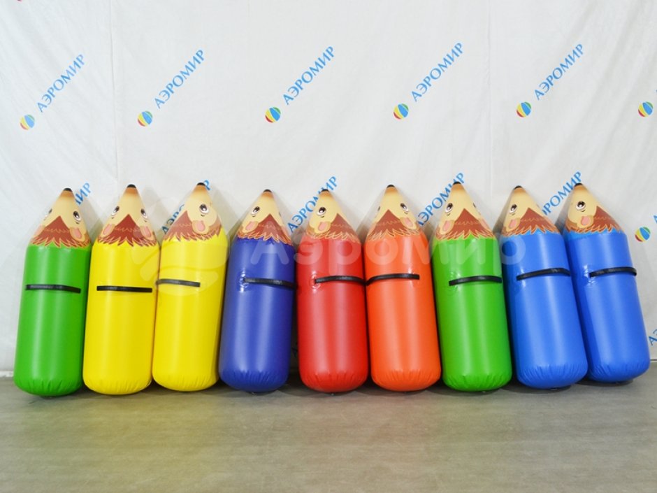 Надувная торпеда Скачки на ёжике — реквизит для эстафет, соревнований и веселых стартов