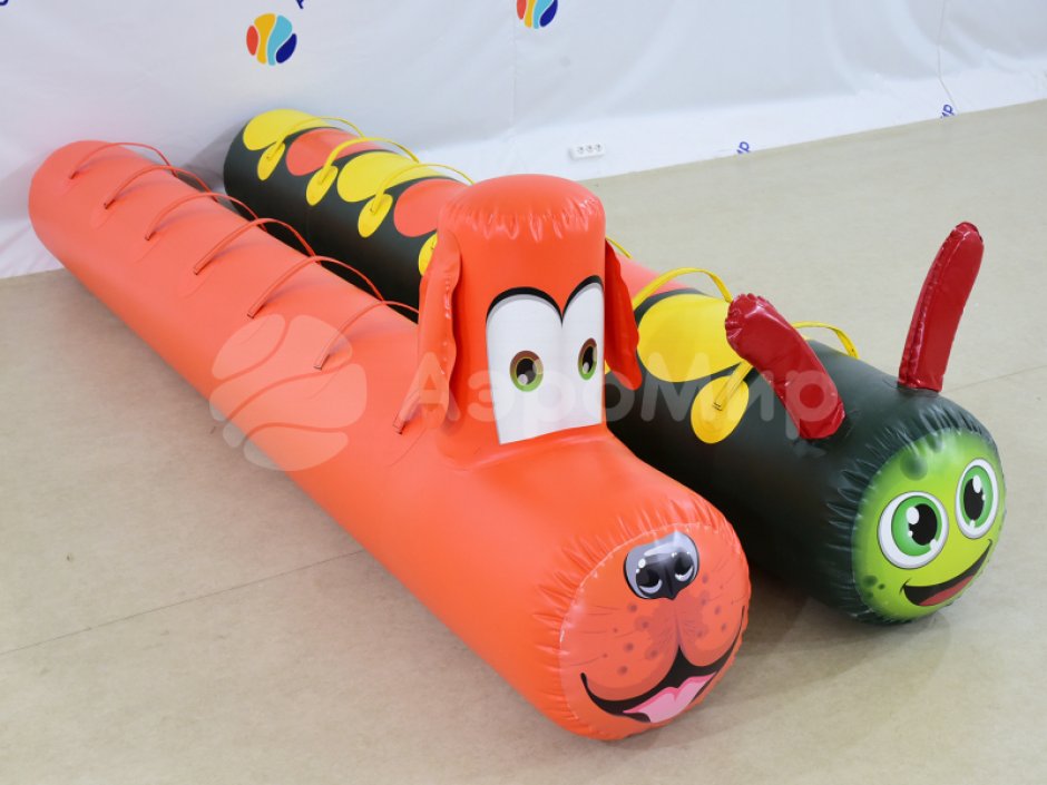 Надувная Торпеда-Гусеница — для веселых стартов, шуточных забегов и эстафет