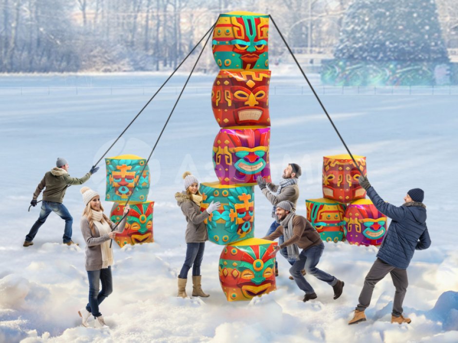 Тотем — балансир, командный игровой набор и увлекательная игра на сплочение