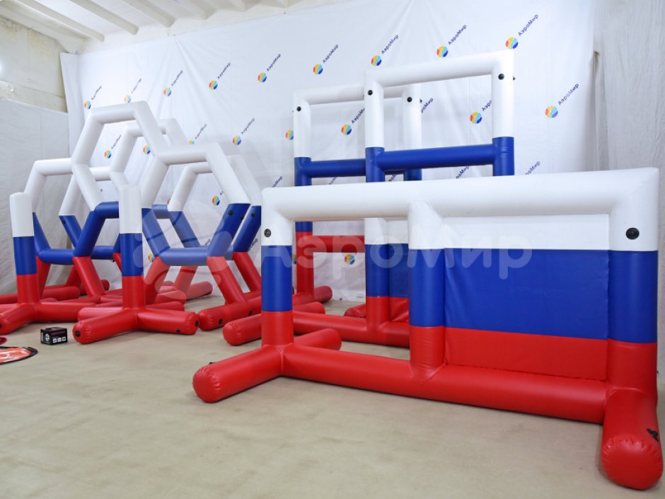 Надувная полоса препятствий для дронов — 30 х 30 м