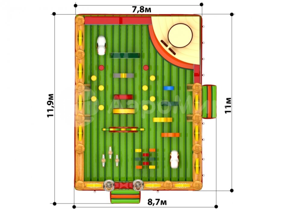Надувной батут Тридевятое царство 2.0 