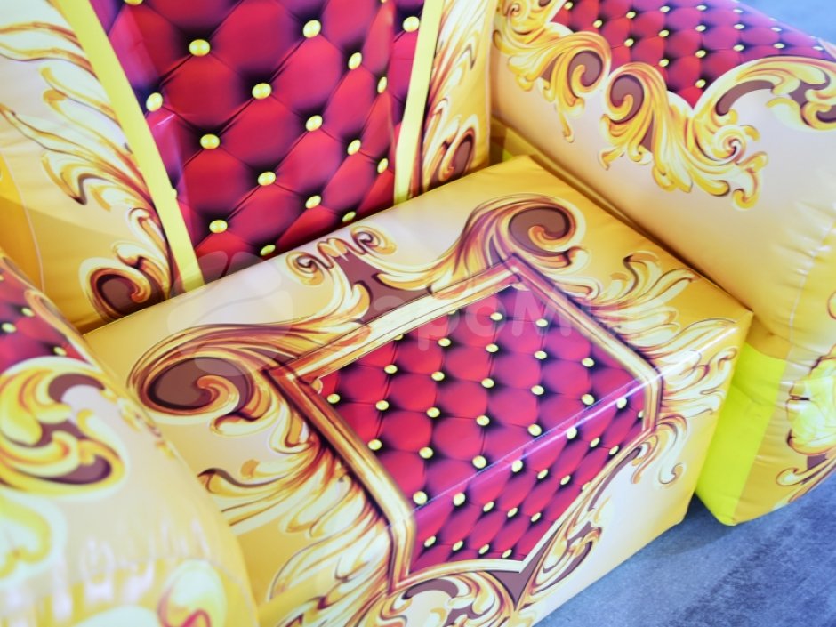 Надувной трон, праздничное кресло