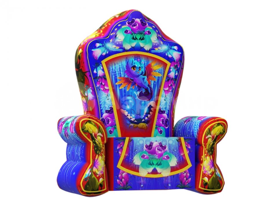 Надувной трон, праздничное кресло
