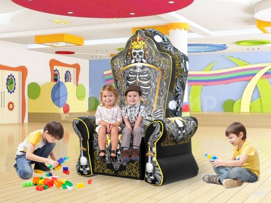 Надувной трон, праздничное кресло