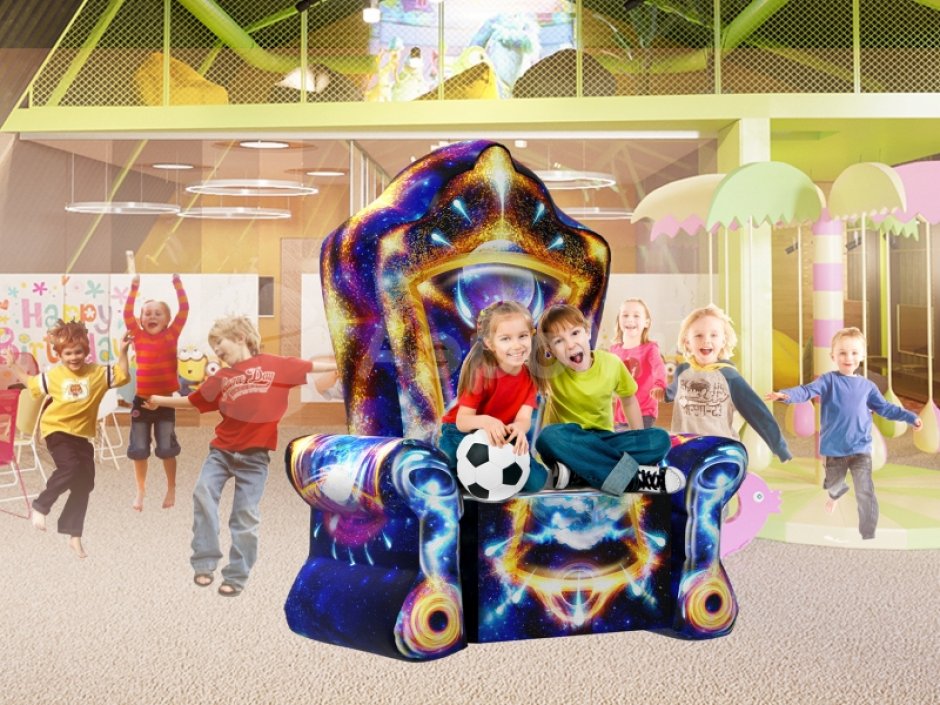 Надувной трон, праздничное кресло