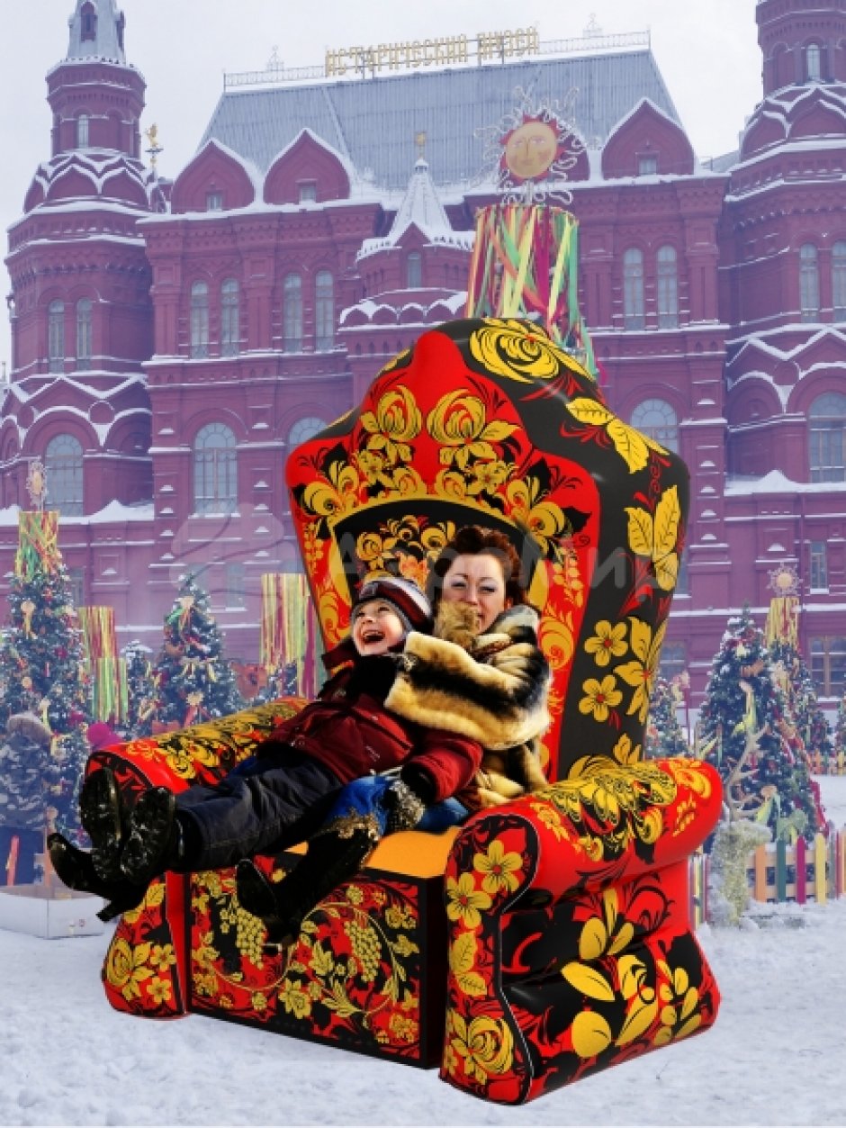 Надувной трон, праздничное кресло