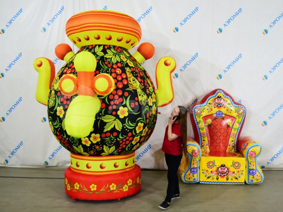 Надувной трон, праздничное кресло