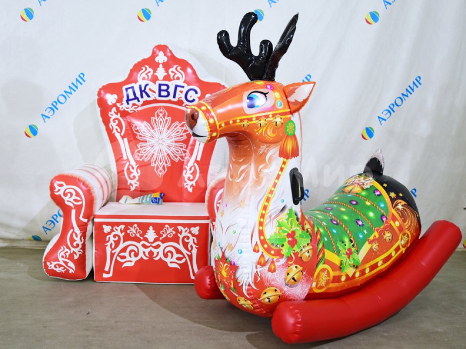 Надувная фигура качалка Олень