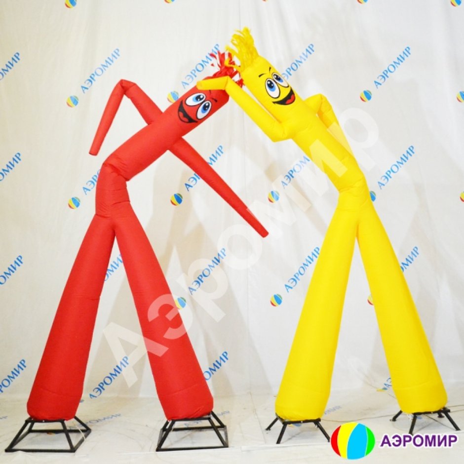 Трубчатый человечек — воздушные танцоры трубчатой формы