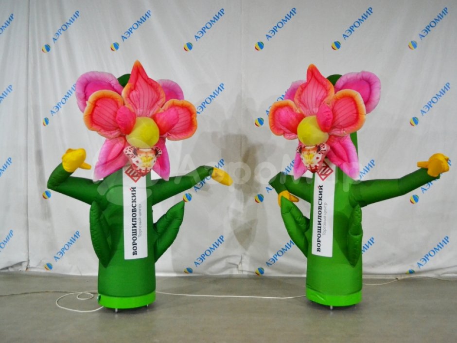 Цветок-Зазывала с эффектом машущей руки для рекламы, PR и промо