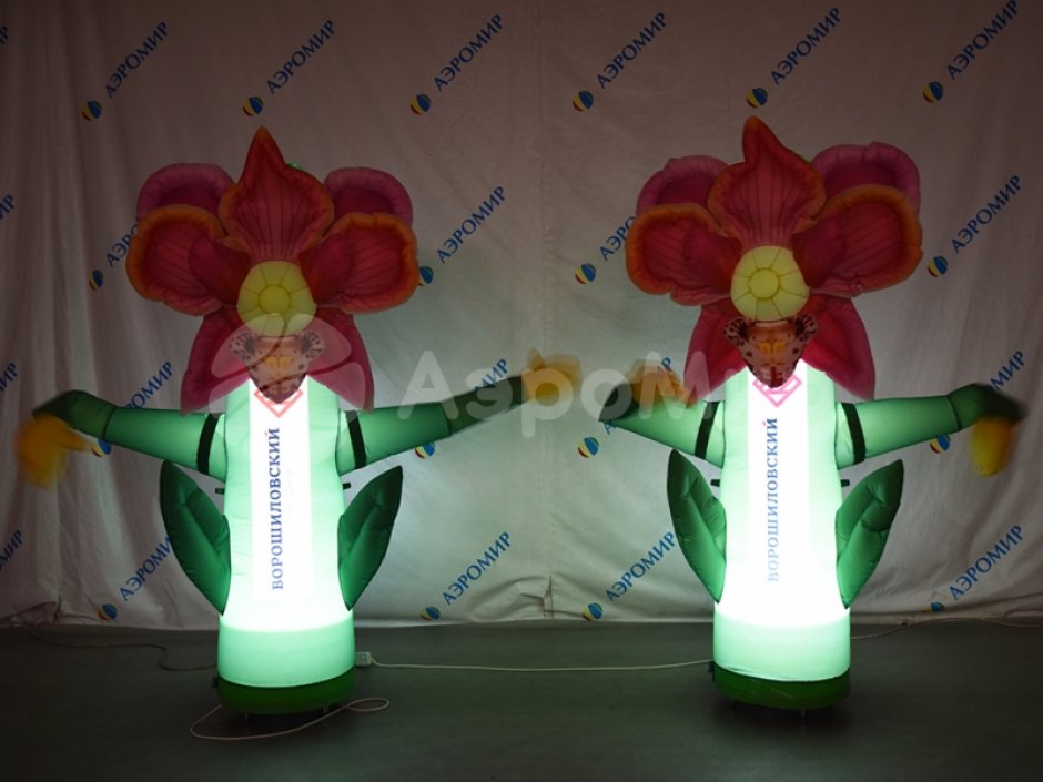 Цветок-Зазывала с эффектом машущей руки для рекламы, PR и промо