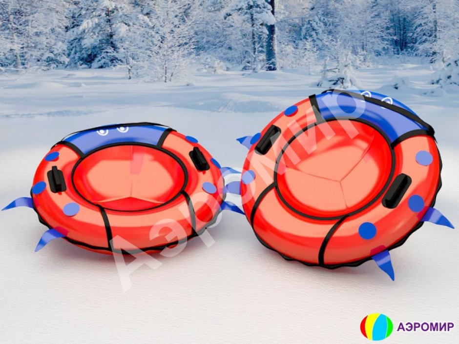 Санки-ватрушки с декором — тюбинг с декором