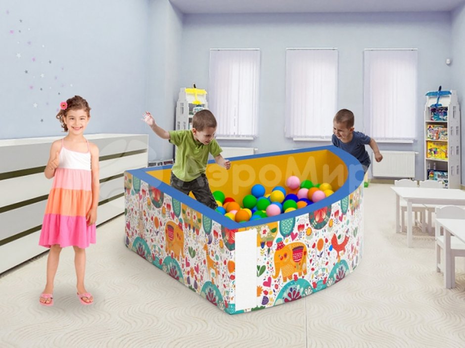 Сухой бассейн угловой