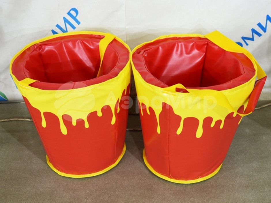 Командный игровой реквизит Забег в ведрах — для шуточных забегов, веселых стартов