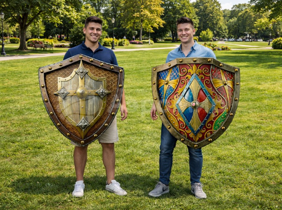 Игровой мягкий щит для безопасных поединков