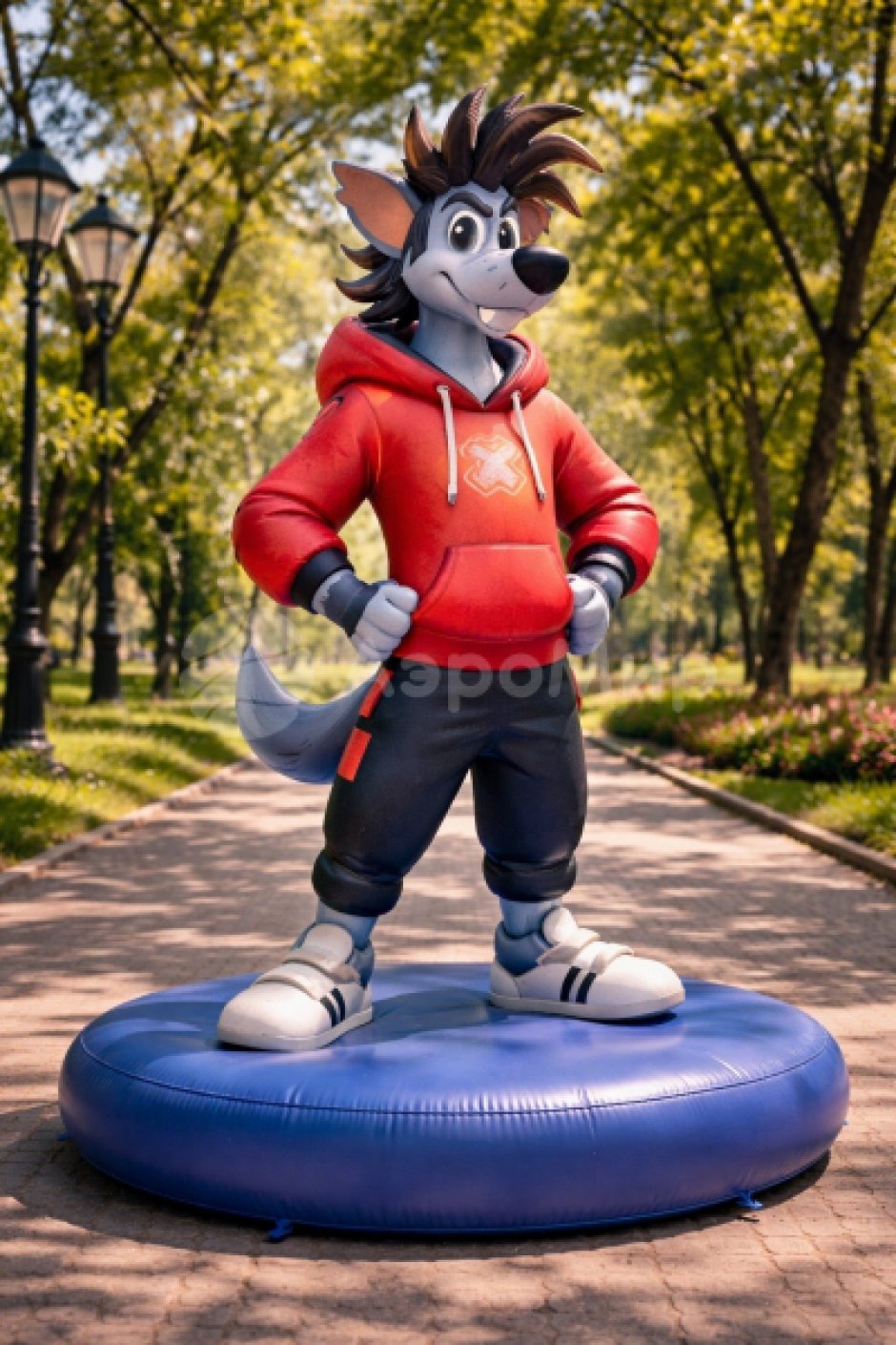 надувной волк